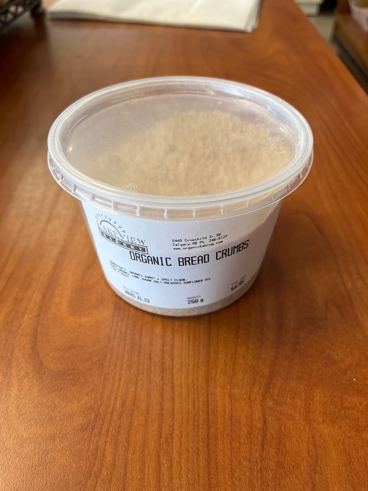 Organic Bread Crumbs